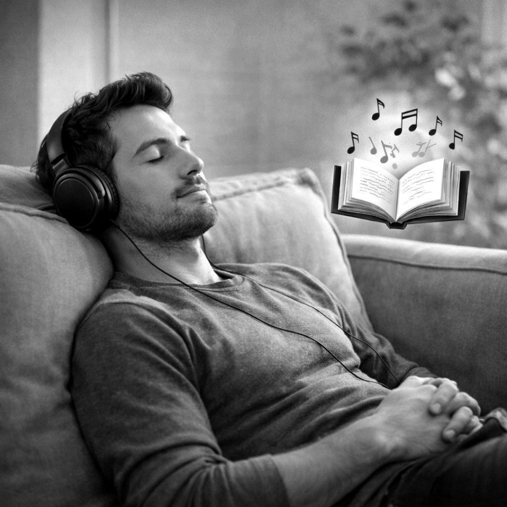 Auf dem Sofa hören